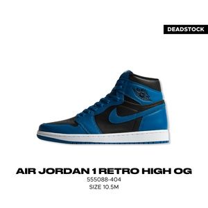 NEW Sz 10.5 Jordan 1 Retro High OG Marina Blue 555088-404 Deadstock